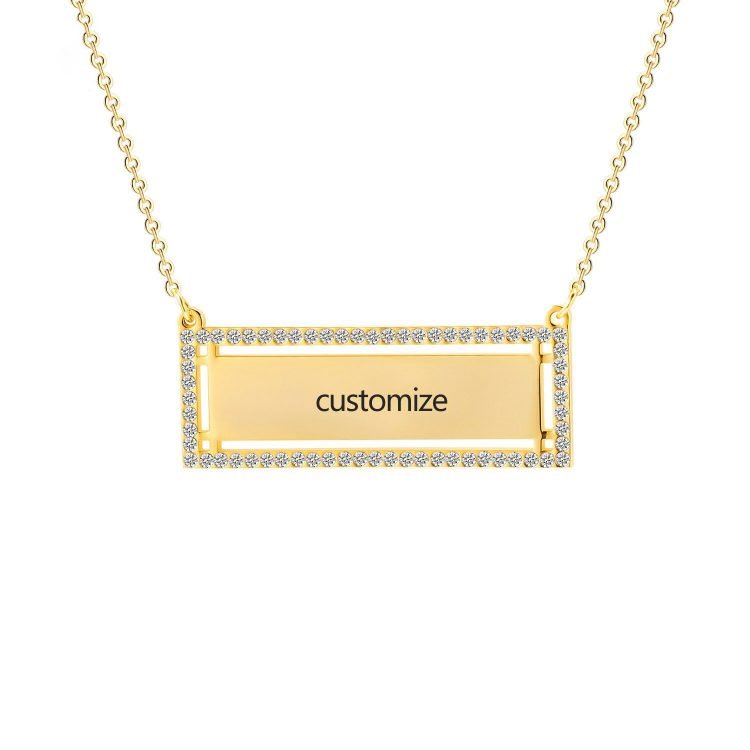 Crystal Bar Necklace