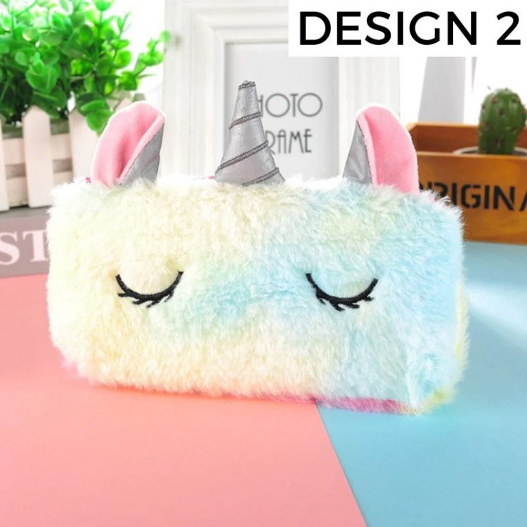 stress release cute unicorn pencil case